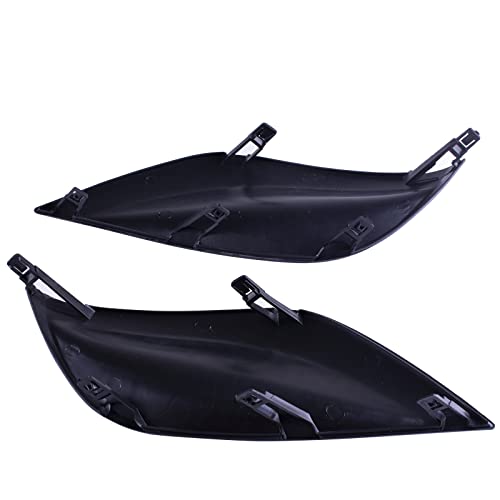 Image of Pair Fog Light Covers Compatible With Nissan Versa 2015-2019 | Insert Grille Bezel RH LH Replaces NI1039133 NI1038133 622566W80A 622576W80B