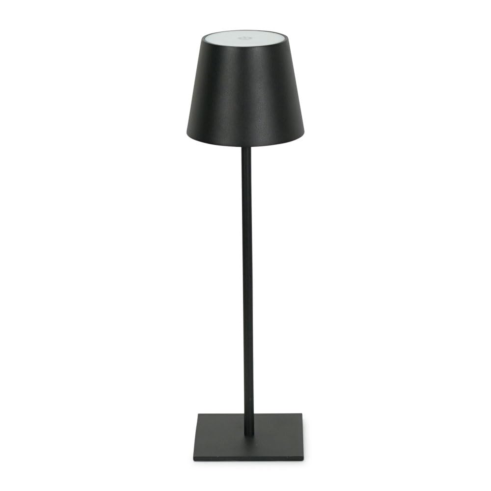Valuelights Black Rechargeable Portable Outdoor Table Lamp