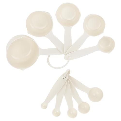 Kzouenzu 10 Piezas Cucharas Medidoras, Y Cucharas Medidoras Apilables - Measuring Cups, Herramienta De Medición Para Medir Líquidos Y Sólidos, Accesorios De Repostería Y Utensilios De Cocina