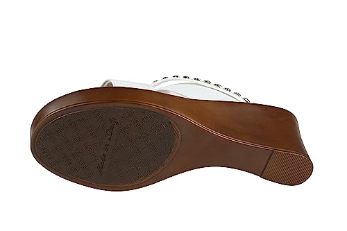 Image of ITALIAN Shoemakers Pert Women's Wedge Open Toe Strap Sandal for Women