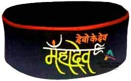 ARUNA KULLU HANDLOOMAruna Unisex (Pahari Cap,himachali topi Fusion for Male & Female Black (devo ke dev mahadev Logo)