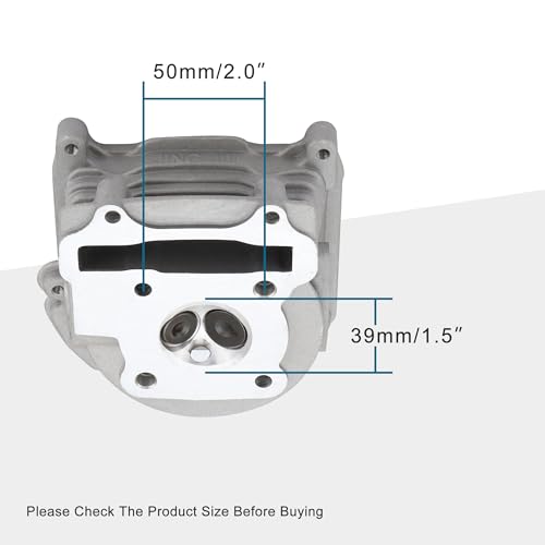 GOOFIT Ersatz für GY6 50cc Zylinderkopfmotor mit Teilen Ventil MTB Scooter Mofa