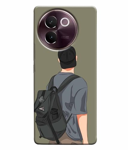 Image of School Boy College Boy Printed Hard Back Case Cover & Compatible for Vivo V30E 5G | V2339 (Multicolor) - D1813