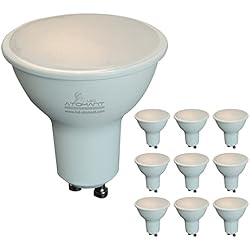 Bombillas Led Leroy Merlin Gu10 Pack 10x Bombilla LED GU10 9W. Color Blanco Calido (3000K). 1100 Lumenes. Halogeno LED equivalente a 110W.