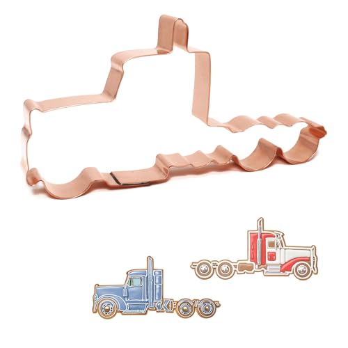 18 Wheeler Semi Tractor Trailer Truck Cookie Cutter 6 Inch Handcrafted in USA