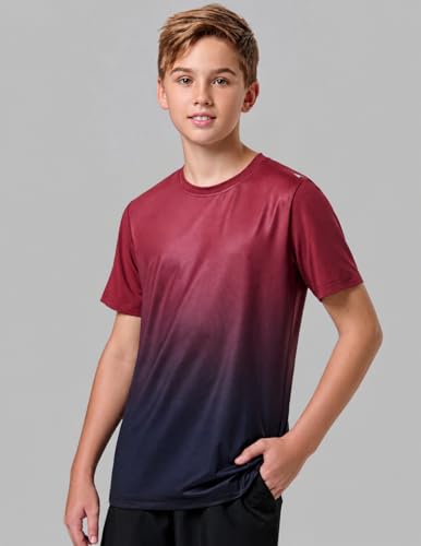Image of 5 Pack Youth Boys Athletic Dry Fit T Shirts