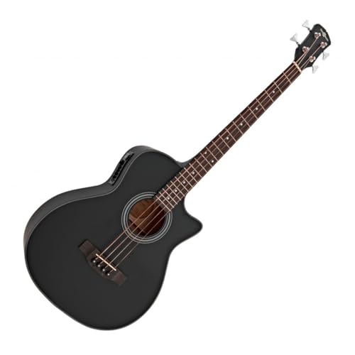 Guitare Basse Électro-Acoustique par Gear4music, Noir