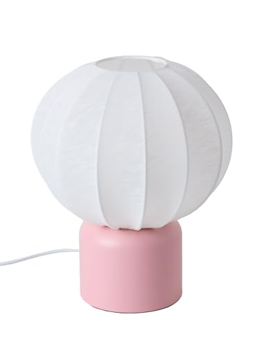 VERTBAUDET Lampe à poser forme boule pied métal rose TU