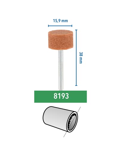 Dremel 8193 Korund-Schleifspitze - Zubehörsatz für Multifunktionswerkzeug mit 3 Schleifspitzen 15,9mm zum Schärfen, Glätten und Schleifen von Metall, Gussteile, Schweißverbindungen, Nieten und Rost