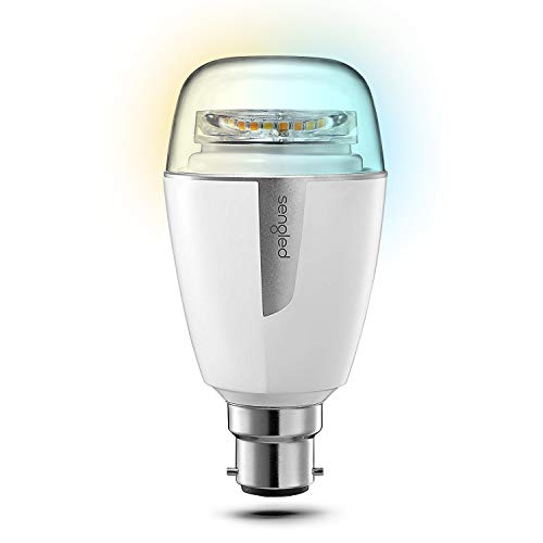 Sengled Element Plus Dimmable de Blanc chaud 2700K à Blanc froid 6500K,  contrôlée via APP?Hub Nécessaire), Culot B22,  équivalent 60W, fonctionner avec Alexa & Google Assistant, lot de 1