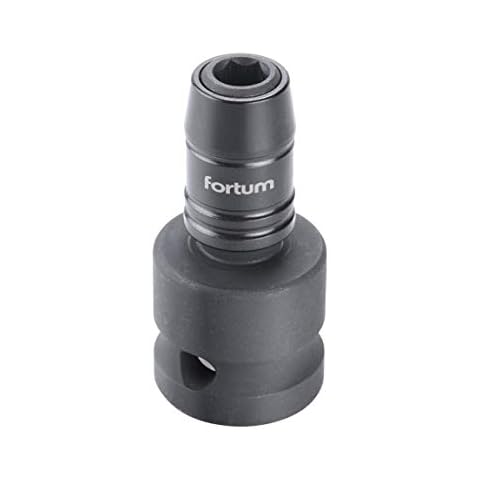 Fortum Impact Bit Adaptor 1/2 Inch Square to 1/4 Inch Hex, CrMoV, Quick Release Fortum 4790002W Cover