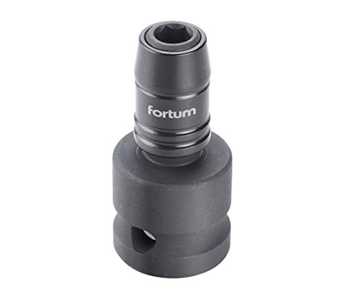Fortum 4790002W - Adaptador de punta hexagonal (1/2", CrMoV, cierre rápido) Cover