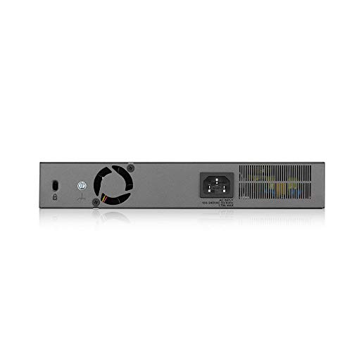 Image of Zyxel 8-Port Gigabit PoE+ Switch | Smart Managed | 130 Watt Budget | 2X Gigabit Copper Ports + 2X SFP | Nebula Cloud Managment | Long Range | TAA Compliant [GS1350-12HP]