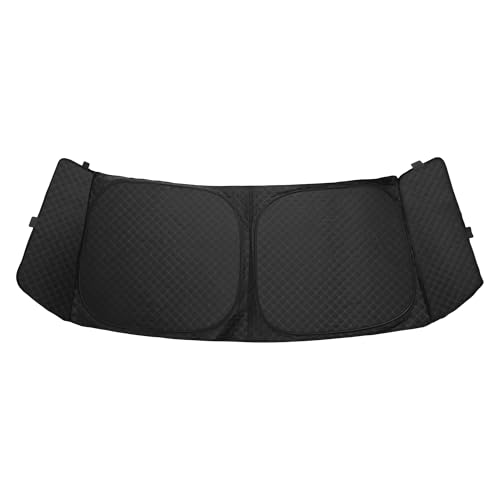 X AUTOHAUX ホンダ N-BOX JF5/JF6系用 車窓カバー フロントガラスサンシェード アルミフィルム ポリウレタン 折りたたみ式サンシェード ブラック