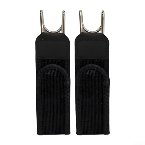 TONIXY Lot de 2 ceintures élastiques sans boucle avec crochet en métal, taille invisible pour jeans ou shorts unisexes, ajustement confortable, noir