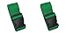 Produktbild [2 Pack] Koffergurt - Verstellbare Kofferband Grün- Gepäckgurt 5 * 180 cm - Zum sicheren Versließen der Koffers auf Reisen - Inklusive 3 Jahren Geld-zurück-Garantie (Green)