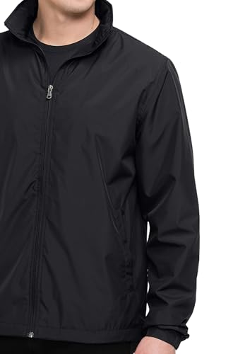 AFC Men’s Lightweight Windbreaker With Hood Water Resistant Lg to 6x Big & Tall3