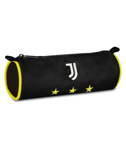 Trousse de football Juventus noire moderne pour stylos de collégien