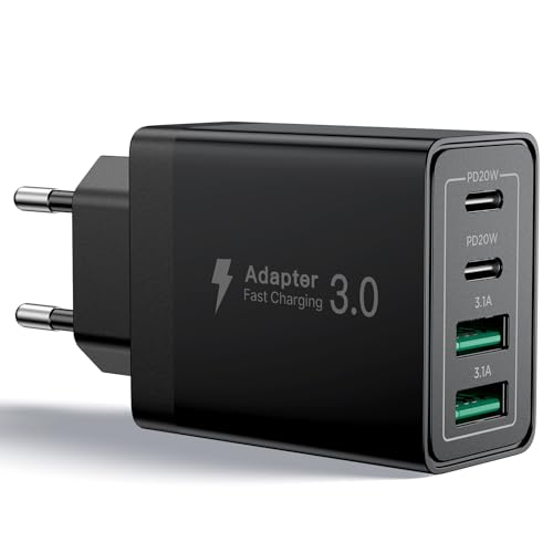 【Forte supporto di Follow-up】: Aioneus 40W caricabatterie USB-C a 4 porte (nero), 18 mesi di garanzia, 24 ore su 24 e un'esperienza cliente a vita. Se avete domande, non esitate a contattarci.