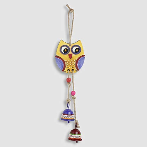 Carillon éolien hibou en métal décoration maison Risecollection - 2