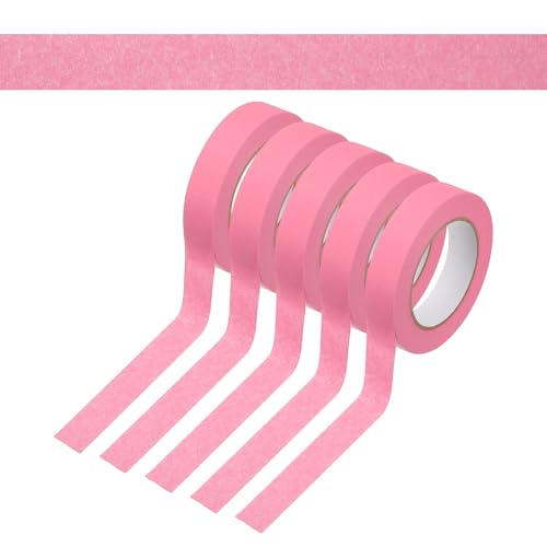 Image of PATIKIL 1 Inch x 275 Yards Painters Tape, Adhesive Masking Tape Paint Tapes for Wall Painting DIY Artist Craft Arts Decoration Labeling, Pink