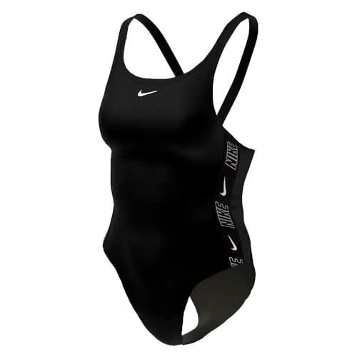 NIKE SWIM Unisex Nike_nessd190-001_s One Piece Swimsuit, Schwarz, S EU