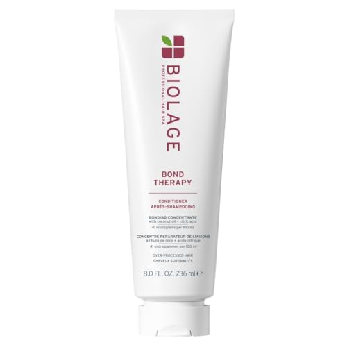 Biolage Bond Therapy Conditioner, Cleansing & Repairing, Enriched with Coconut Oil & Citric Acid, For Over-Processed Hair, 236ml
