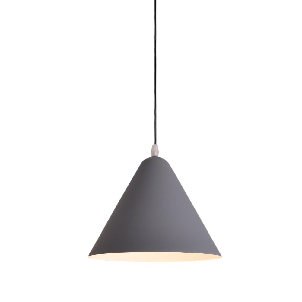 Lámpara colgante gris para comedor y decoración nórdica en tu isla de cocina moderna