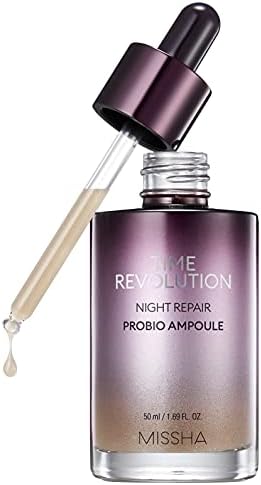 MISSHA Time Revolution Night Repair Probio Face Serum Ampoule (1.69 FL OZ)
