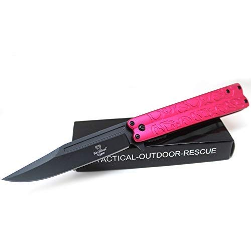 Snake Eye Tactical Everyday Carry Ultra Smooth One Hand Opening Folding Pocket Knife - Ideal for Recreational Work Hiking Camping