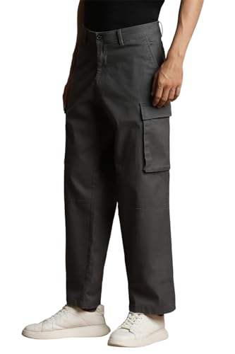 Image of Allen Solly Men Mid Rise Regular Fit Casual Pants