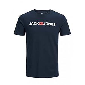 JACK & JONES Male T-Shirt Logo Rundhals T-Shirt