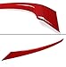 3PCS JDM Glossy Red ABS Front Grill Trim Cover Garnish Compatible with 2016-2021 Honda Civic