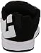 DC boys Court Graffik Skate Shoe, Black/White, 6 Big Kid US
