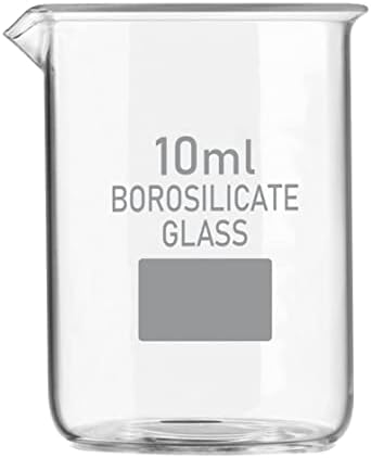 - PUSHPA Borosilicate Glass Measuring Beaker With Graduation Marks For Lab And Chemistry Lab (10ML, 1)
