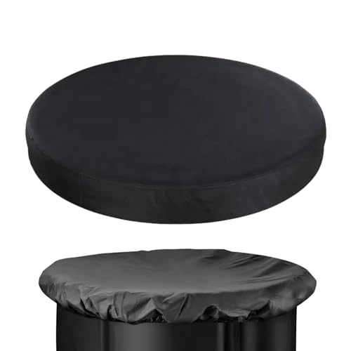 Ice Bath Lid | Drawstring Bathtub | Thermal Ice Bath | Round Only | Fits 29.5-Inch Dia Tubs | For Outdoor Cold Baths (Only)