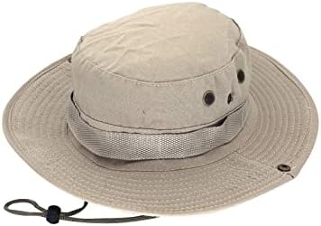 Mens Wide Brim Sun Hat Outdoor Safari Bucket Hats UV Protection Hiking Fishing Hat Travel Camping Flap Hats for Men