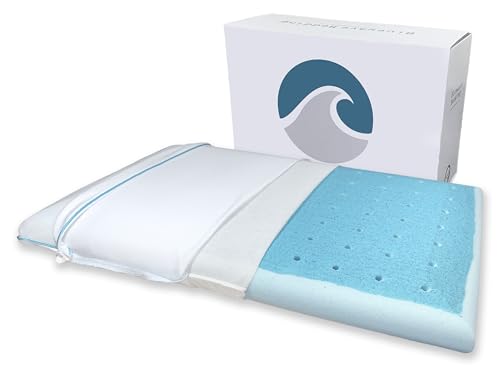 Bluewave Bedding Ultra Slim Max Cool CarbonBlue Gel Memory Foam P...
