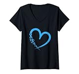 Photo Gallery donna squadra di supporto del nastro blu chiaro di consapevolezza del cancro alla prostata maglietta con collo a v Photo Gallery donna squadra di supporto del nastro blu chiaro di consapevolezza del cancro alla prostata maglietta con collo a v