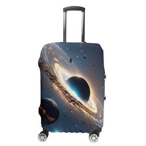 Universe Luggage Cover, Elastic Luggage Protector Fits 19-32in Suitcases, Washable & Anti-Scratch Suitcase Cover for Men Women L