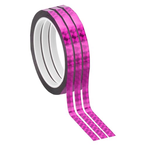 Cinta adhesiva espejo láser púrpura de 8mm y 50m PATIKIL para decoración