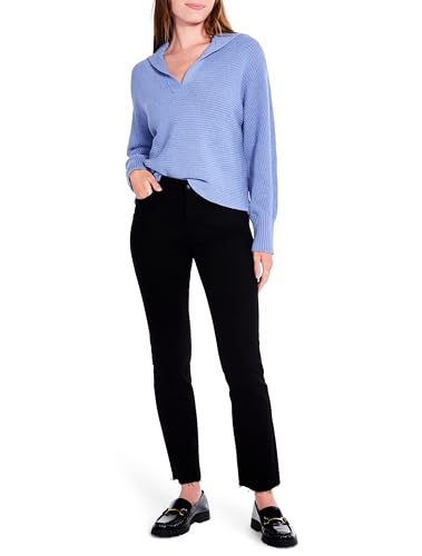 NIC+ZOE Women's Drape Collar Shaker Sweater
