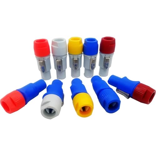Conector PowerCon de 20A para instalar luces de escenario en eventos 2