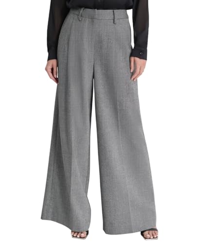 DKNY Women's Formal High Waisted Wide Leg Pant