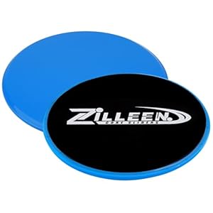 ZILLEEN Exercise Sliders for Working Out Fitness Discs for Pilates Women Men, 2 Pack