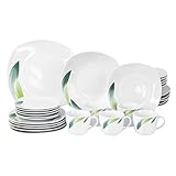 30-tlg. Kombiservice Siena für 6 Personen: 12-tlg. Tafel-Service + 18-tlg. Kaffee-Geschirr