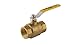 Jomar | 100-105SSG, 1", JF-100TG, Lead Free Brass Ball Valve, 2 Piece, Full Port, Threaded Connection, 600 WOG, and with Stainless Steel Ball and Stem