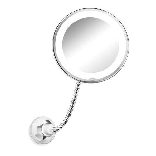 Brightown 10x Gooseneck Makeup Mirror