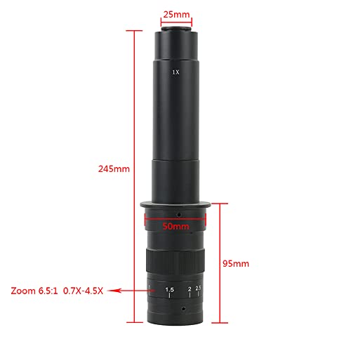 4K 60MP HDMI USB TF Industrial Video Microscope Camera Phone PCB Repair Electronic Magnifier & 300X C-Mount Lens