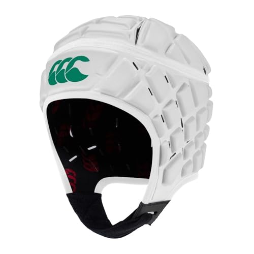 Canterbury Casque Raze Mixte Adulte, Blanc/Vert, XL